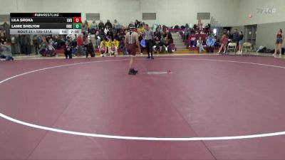 125-131A 1st Place Match - Lila Sroka, Western Dubuque Girls vs Lanie Shelton, Independence Girls