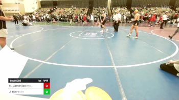 154-H lbs Quarterfinal - Michael Damerjian, Moorestown vs Jordan Barry, Downingtown