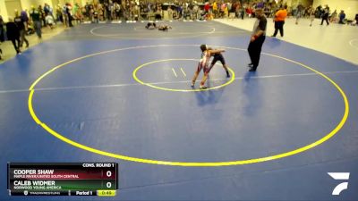 70 lbs Cons. Round 1 - Cooper Shaw, Maple River/United South Central vs Caleb Widmer, Norwood Young America