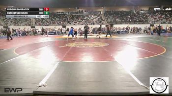 130 lbs Round Of 32 - Hudson Dvoracek, The Hall Wrestling Club vs Connor Johnson, Choctaw Jh