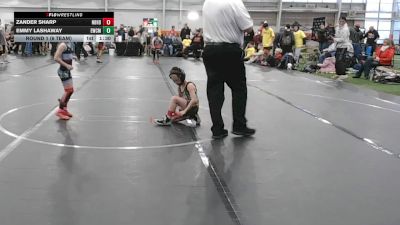 48 lbs Round 1 (6 Team) - Zander Sharp, Neighborhood Wrestling vs Emmy Lashaway, Empyre WC Maroon