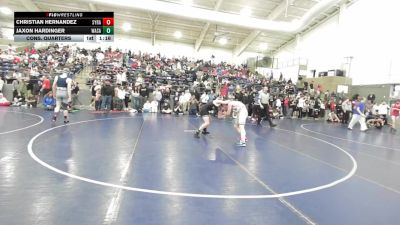 138B lbs Cons. Quarters - Christian Hernandez, Syracuse vs Jaxon Hardinger, Wasatch
