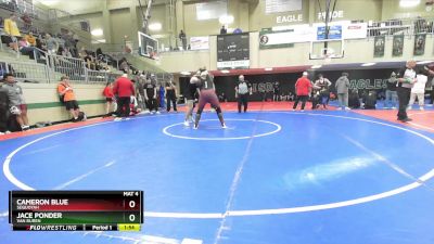 215 lbs Quarterfinal - Jace Ponder, Van Buren vs Cameron Blue, Sequoyah