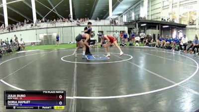 102 lbs Placement Matches (8 Team) - Julia Duro, New York vs Doria Hamlet, Tennessee