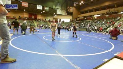 70 lbs Rr Rnd 3 - Kaige Leavitt, Panther Youth Wrestling-CPR vs Kanaan Gandee, North DeSoto Wrestling Academy