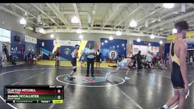150 lbs Quarterfinal - Clayton Mitchell, Griffin Fang vs Shawn McCallister, White House