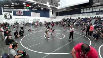 135 lbs Quarterfinal - Anyssa Lopez, South Hills High School vs Izabella Luna, Fourth Chamber WC