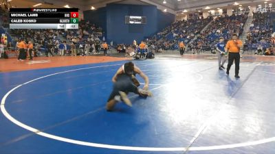 132 lbs Cons. Round 5 - Michael Lamb, Haddonfield High Schol vs Caleb Kosko, Nazareth