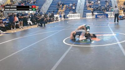 144 lbs Quarterfinals (8 Team) - CHRIS MOORE, Palm Harbor University vs Kase Hopper, Venice