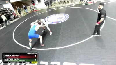 79 lbs Semifinal - Munther Saleh, Rodriguez High School Wrestling vs Joshua Thomas, Panther Wrestling Club