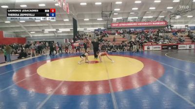 117 lbs Round 2 (12 Team) - Theresa Zeppetelli, Felician vs Laurence Lesacadres, Brock Univeristy