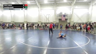 53 lbs Round 2 - Cooper Evans, Team Prestige Wrestling vs Vince Green, Preston Warriors
