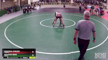 113 lbs Quarterfinal - Giovanni Berg, Eureka vs Montana Strozzi, Tonopah