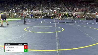 D2-285 lbs Cons. Round 1 - Liam Vaughan, Walled Lake Western HS vs Caiden Sides, Gaylord HS