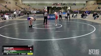 132 lbs Semis (4 Team) - Brody Gobbell, Father Ryan vs Chase Hart, Baylor School