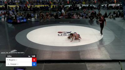 112 lbs Round Of 64 - Taylor Rogers, NV vs Lilli Cooper, IA