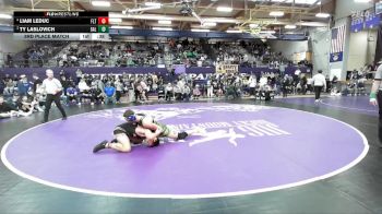 165 lbs 3rd Place Match - Liam LeDuc, Flathead vs Ty Laslovich, Gallatin