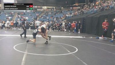 157 lbs Champ. Round 2 - Aaron Wilson, Concordia (Neb.) vs Aibar Aitkaliuly, Colby Community College