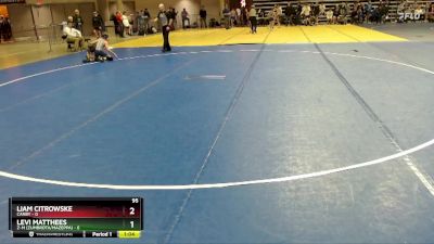 95 lbs Placement (4 Team) - Levi Matthees, Z-M (Zumbrota/Mazeppa) vs Liam Citrowske, Canby