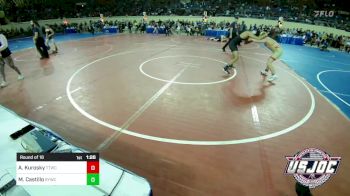 130 lbs Round Of 16 - Axtyn Kurosky, Team Tulsa Wrestling Club vs Michael Castillo, Randall Youth Wrestling Club