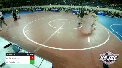 130 lbs Round Of 16 - Axtyn Kurosky, Team Tulsa Wrestling Club vs Michael Castillo, Randall Youth Wrestling Club