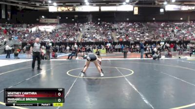 120 lbs Cons. Round 6 - Whitney Cawthra, Rocky Mountain vs Marabelle Brown, Wasatch