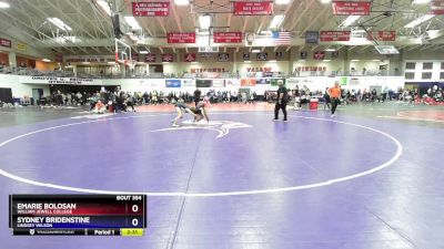 124 lbs Champ. Round 2 - Emarie Bolosan, William Jewell College vs Sydney Bridenstine, Lindsey Wilson