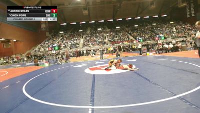 2A-120 lbs Champ. Round 1 - Cinch Pope, Cokeville vs Austin Stiles, Kemmerer