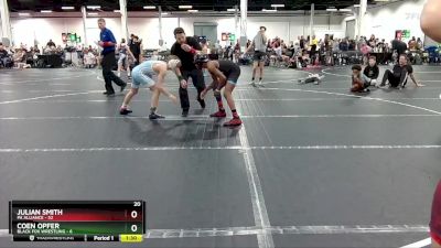 96 lbs Round 5 (8 Team) - Julian Smith, PA Alliance vs Coen Opfer, Black Fox Wrestling