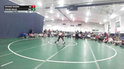 139 lbs Semifinal - Richard Rogers, Indiana Outlaws Black - HS vs Steven Willis, Warehouse Warriors - HS