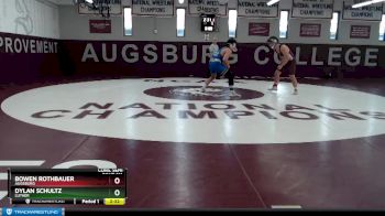 165 lbs Cons. Semi - Bowen Rothbauer, Augsburg vs Dylan Schultz, Luther