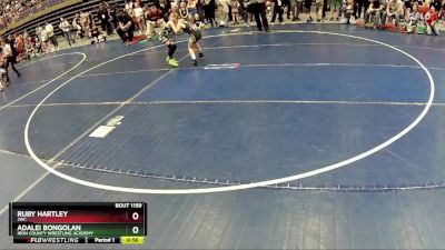 62 lbs Cons. Round 2 - Ruby Hartley, JWC vs Adalei Bongolan, Iron County Wrestling Academy