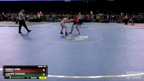 D2-120 lbs Quarterfinal - Carter Cichocki, Lowell vs Darius Ambs, Mason HS