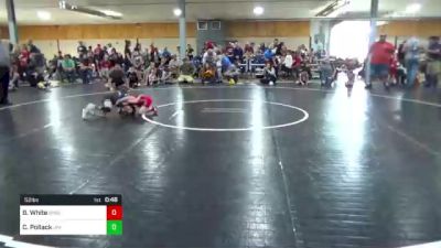 52 lbs Consi Of 16 #2 - Blake White, Binghamton vs Carson Pollack, Jim Thorpe