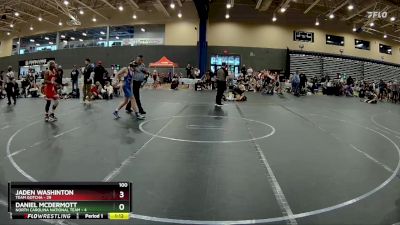 100 lbs Round 1 (8 Team) - Jaden Washinton, Team Gotcha vs Daniel McDermott, North Carolina National Team