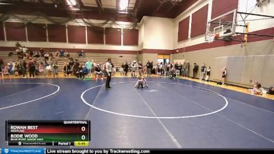 52 lbs Quarterfinal - Bodie Wood, Bear River Junior High vs Rowan Best, Westlake