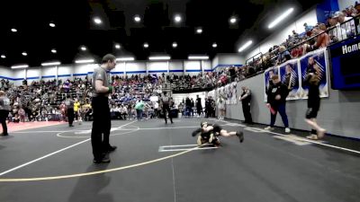 55 lbs Consolation - Lincoln Steiner, Mustang Bronco Wrestling Club vs Colin Fry, Norman North