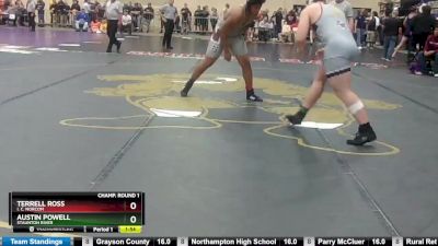 3 - 215 lbs Champ. Round 1 - Austin Powell, Staunton River vs Terrell Ross, I. C. Norcom