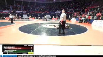 3A 220 lbs Cons. Round 1 - Blake Maday, Carol Stream (Glenbard North) vs Casey Bending, Palatine (Fremd)