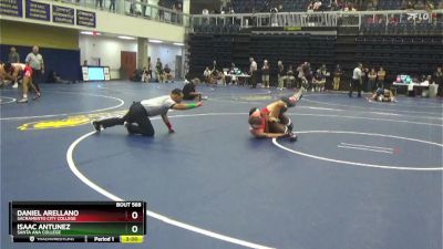 125 lbs Cons. Round 7 - Isaac Antunez, Santa Ana College vs Daniel Arellano, Sacramento City College