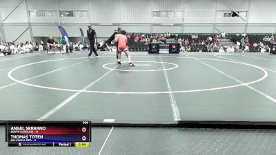 144 lbs 2nd Wrestleback (16 Team) - Angel Serrano, South Carolina vs Thomas Toteh, Oklahoma Red