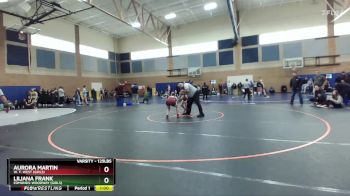 125lbs Cons. Round 7 - Aurora Martin, W. F. West (Girls) vs Liliana Frank, Edmonds-Woodway (Girls)