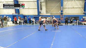 184 lbs 5th Place Match - Zachary Miller, Johnson & Wales (ri) vs Joshua Nieroda, Roger Williams
