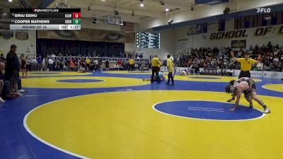 129 lbs Round Of 16 - Siraj Sidhu, Clovis North vs Cooper Mathews, Cherokee Trail (CO)
