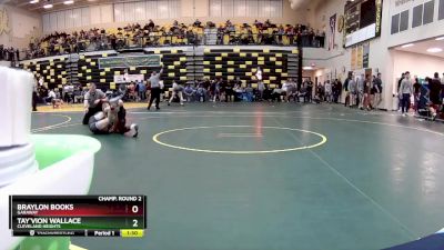 132 lbs Champ. Round 2 - Braylon Books, GARAWAY vs TAY`VION WALLACE, CLEVELAND HEIGHTS