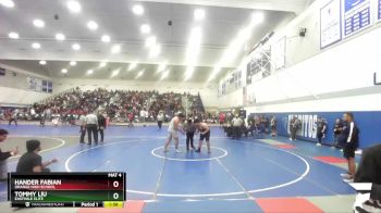 285 lbs Round 1 - Tommy Liu, Eastvale Elite vs Hander Fabian, Orange High School