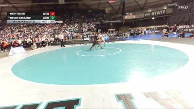 Boys 2A 113 lbs 1st Place Match - Nery Rivas, Orting vs Ryder Lessard, Aberdeen
