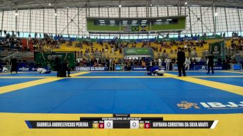 Kaynara Christina Da Silva Marti vs Gabriela Andrelevicius Pereira 2026 Brasileiro Jiu-Jitsu IBJJF