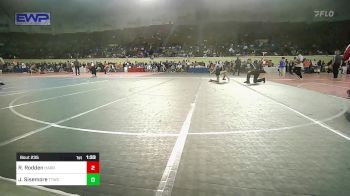 100 lbs Semifinal - Ryatt Rodden, Harrah vs Jett Sisemore, Team Tulsa Wrestling Club