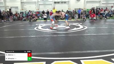 140-S Mats 1-5 3:00pm lbs Round Of 16 - Seth Adkins, WV vs Nathan Wheeler, OH